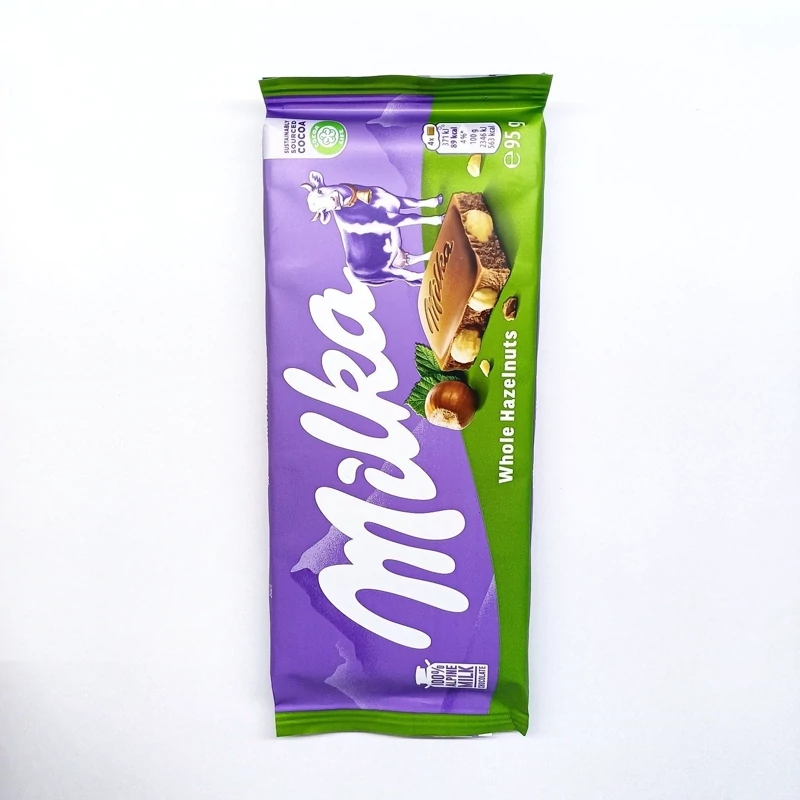 شکلات تابلت میلکا با مغز فندق (100گرمی)
