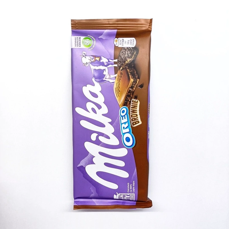 تابلت شکلاتی با مغز بیسکویت اورئوبراونی میلکا(100گرمی)